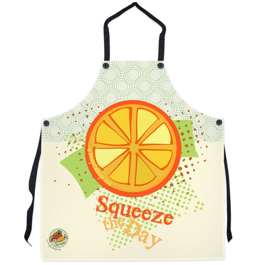 Squeeze the Day Graphic Apron - I Be Vegan® Collection