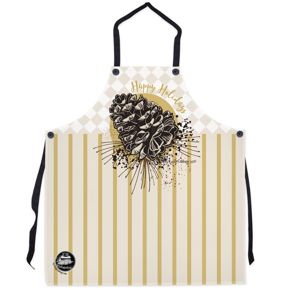 Christmas Pine Cone Graphic Apron - MoonSong® Collection