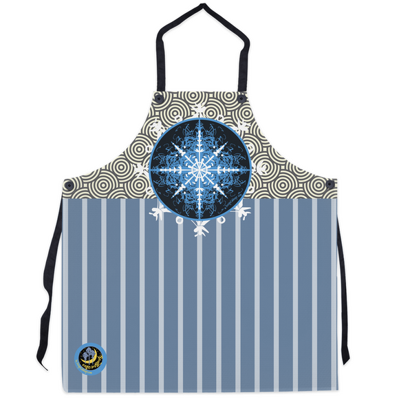 Snow Blue Graphic Apron | MoonSong® Collection