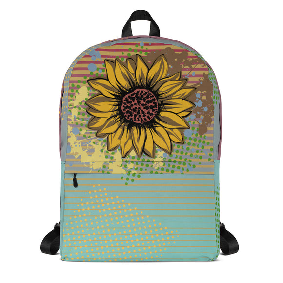 Sunflower Graphic Backpack - VintageInk® Collection