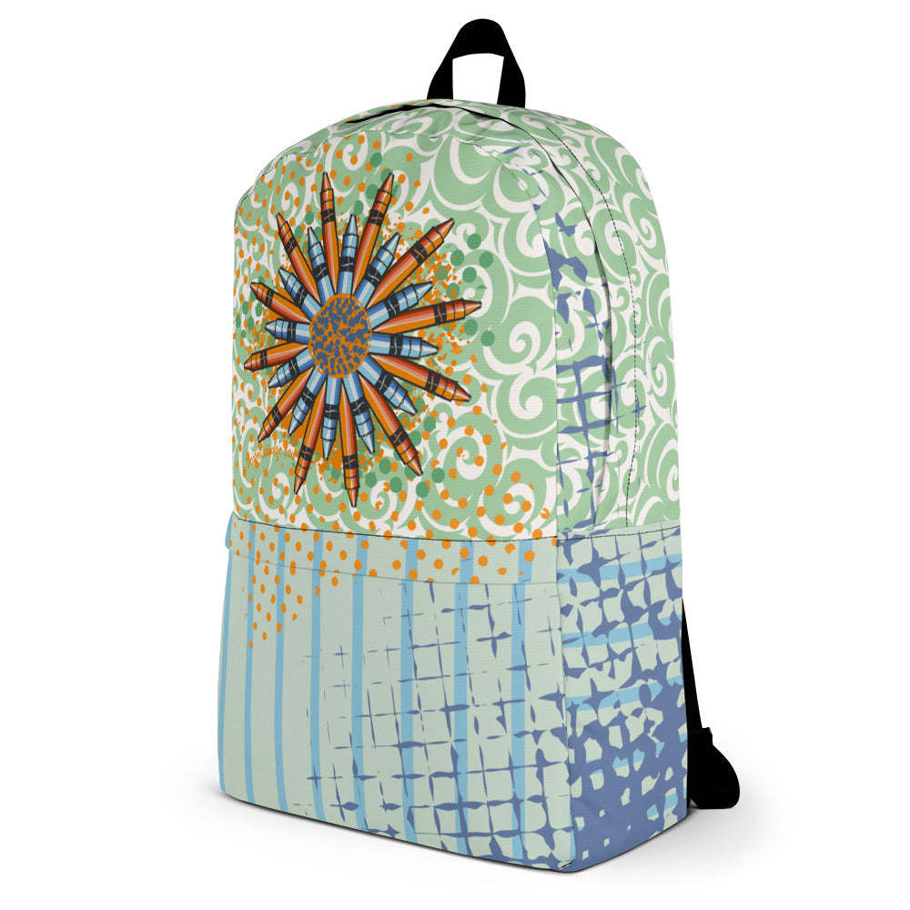 Crayon Mandala Graphic Backpack - Brush&Pen® Collection