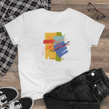 Abstract Art Graphic T-Shirt - Brush&Pen® Collection - Women's Tee