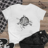 Rockin' Halloween Dancing Skeleton Graphic T-Shirt - Women's Tee