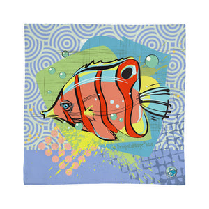 Tropical Fish Graphic Scarf 50"x50" - ScubaCrew® Collection