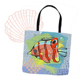 Tropical Fish Ocean Graphic Tote Bag - ScubaCrew® Collection