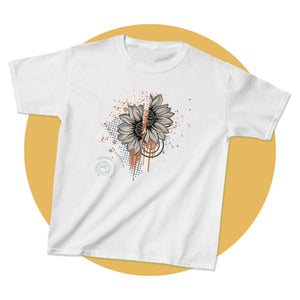 Bloody Broken Funny Halloween Sunflower Daisy Graphic T-Shirt - MoonSong® Collection - Kids' Tee