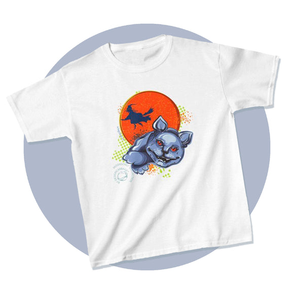 Halloween Cat Graphic T-Shirt - MoonSong® Collection - Kid's Tee