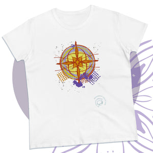 Earth Compass Graphic T-Shirt - Brush&Pen® Collection - Women's Tee