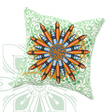 Crayon Mandala Graphic Throw Pillow - Brush&Pen® Collection
