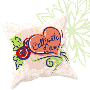 Love Heart Graphic Throw Pillow - CultivateLuv® Collection