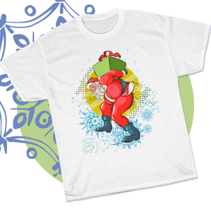 Dancing Santa Graphic T-Shirt - MoonSong® Collection - Unisex-Fit Tee