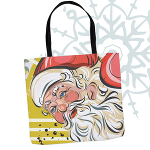 Christmas Santa Graphic Tote Bag - MoonSong® Collection