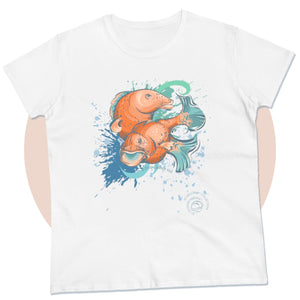 Tropical Fish Fight Graphic T-Shirt - ScubaCrew® Collection - Women's Tee