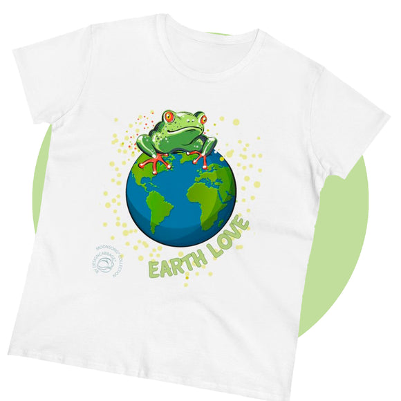 Frog Earth Day Graphic T-Shirt - MoonSong® Collection - Women's Tee