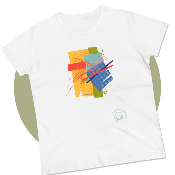 Abstract Art Graphic T-Shirt - Brush&Pen® Collection - Women's Tee