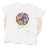 Flower Geometric Graphic T-Shirt - GardenPress® Collection - Women's Tee