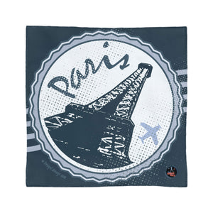 Paris Vacation Graphic Scarf 50"x50" - NomadDays® Collection