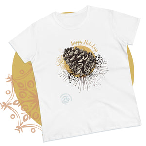 Christmas Pine Cone Graphic T-Shirt - MoonSong® Collection - Women's Tee