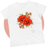 Garden Poppy Flower Graphic T-Shirt - GardenPress® Collection - Women's Tee