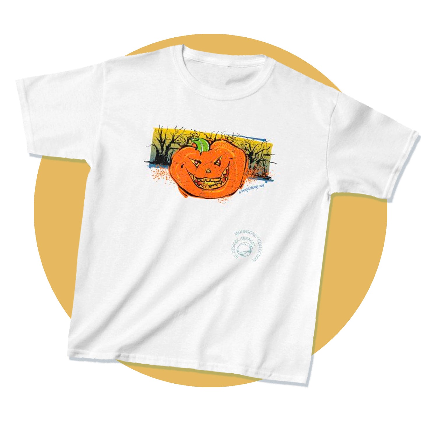 Halloween Pumpkin Graphic T-Shirt - MoonSong® Collection - Kids' Tee
