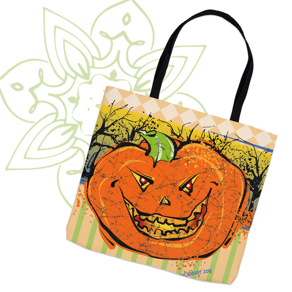 Halloween Pumpkin Graphic Tote Bag - MoonSong® Collection