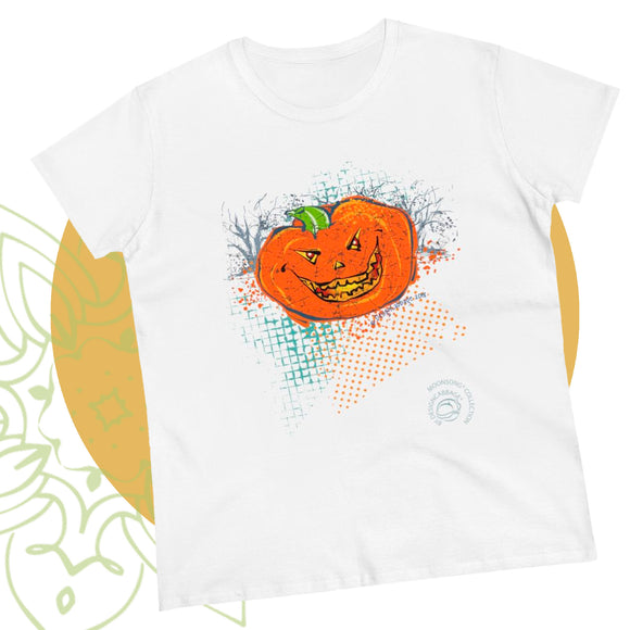 Halloween Pumpkin Graphic T-Shirt - MoonSong® Collection - Women's Tee