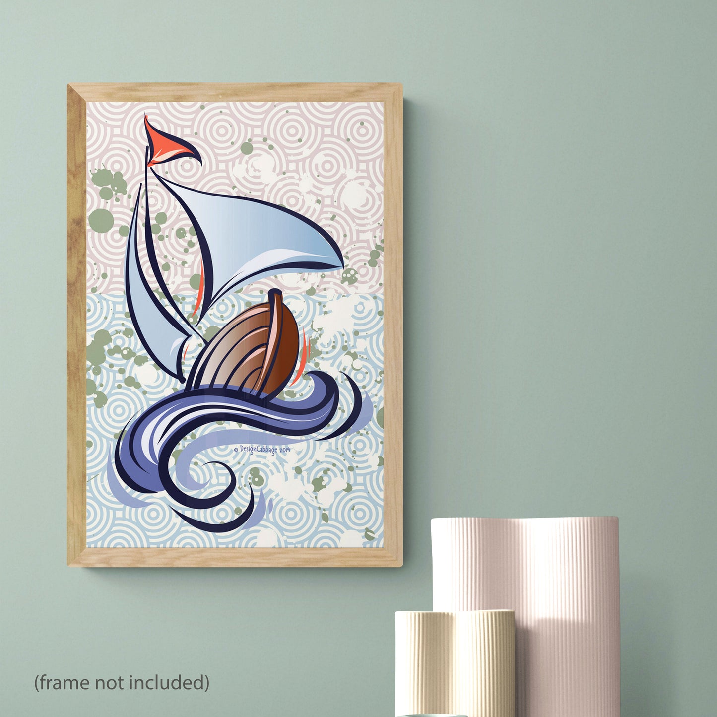 Sailboat Unframed Graphic Art Print - BoatBird® Collection