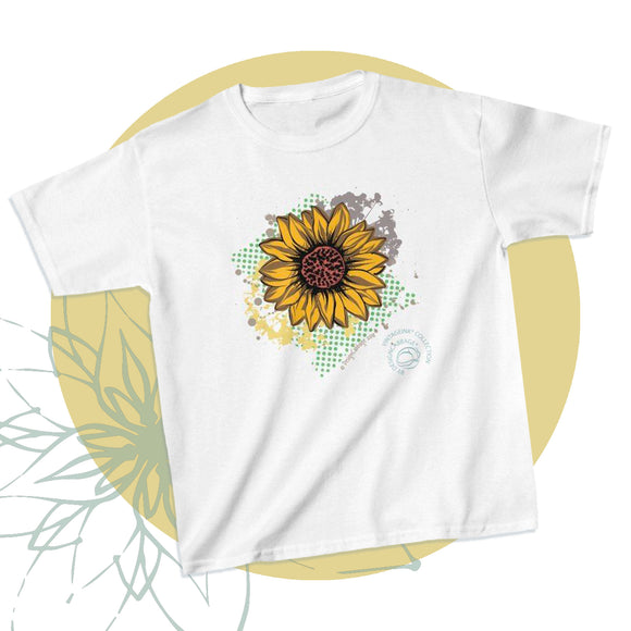 Sunflower Graphic T-Shirt - VintageInk® Collection - Kids' Tee
