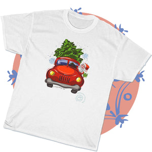 Santa Truck Graphic T-Shirt - MoonSong® Collection - Unisex-Fit Tee
