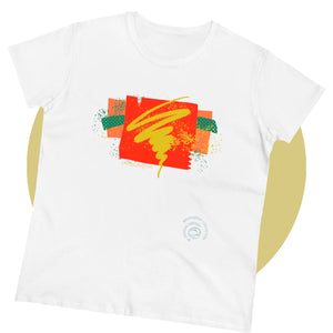Abstract Art Whirlwind Graphic T-Shirt - Brush&Pen® Collection - Women's Tee