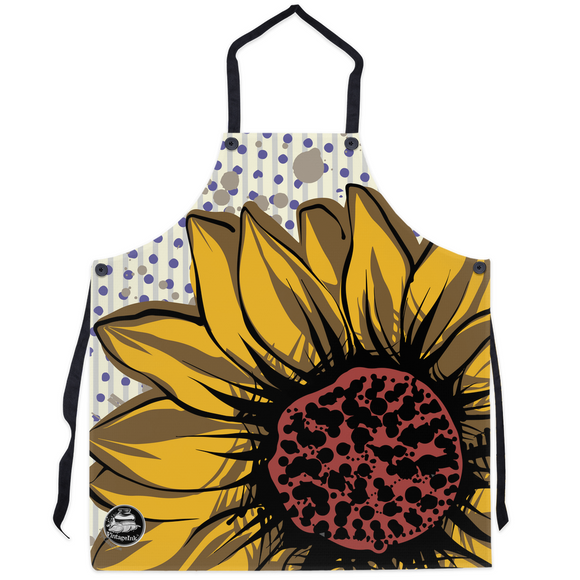 Sunflower Graphic Apron - VintageInk® Collection