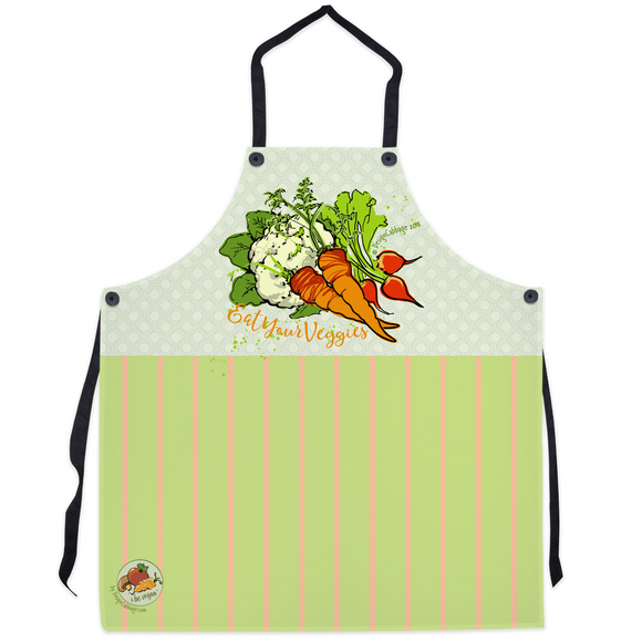 Vegetable Garden Graphic Apron - I Be Vegan® Collection