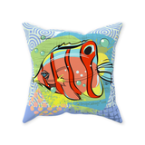 Tropical Fish Ocean Graphic Throw Pillow - ScubaCrew® Collection
