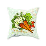 Vegetable Garden Graphic Pillow - I Be Vegan® Collection