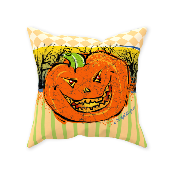Halloween Pumpkin Graphic Pillow - MoonSong® Collection